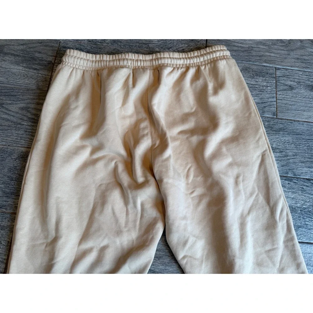 Adidas Originals Sweatpants Mens XL Beige 1972 Chenille Patch Joggers IR9671